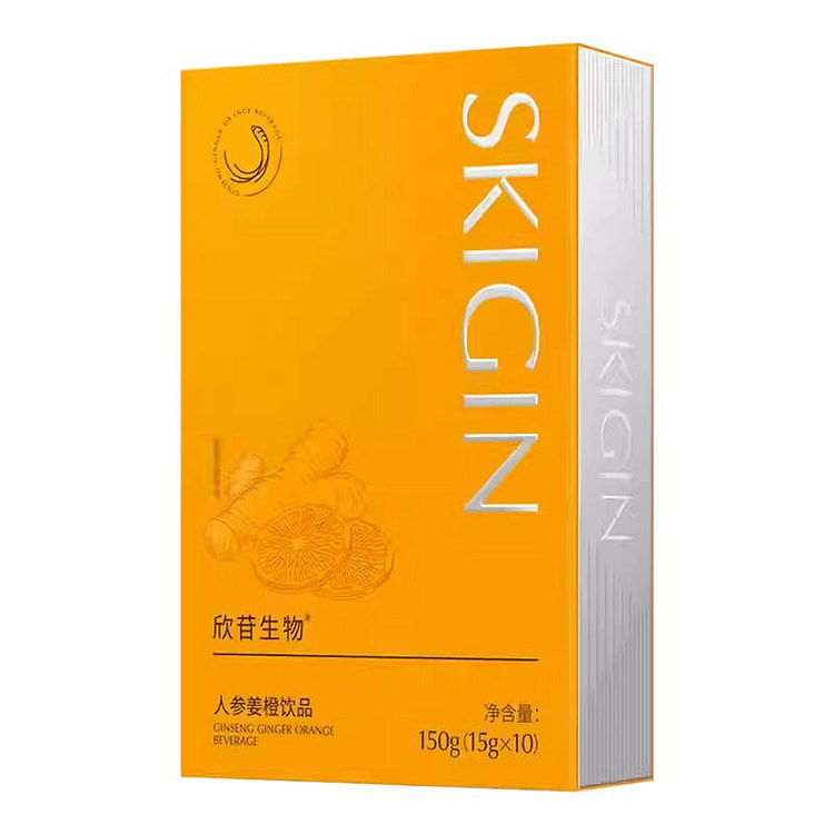 SKIGIN GINSENG GINGER ORANGE BEVERAGE 15g*10 1 box