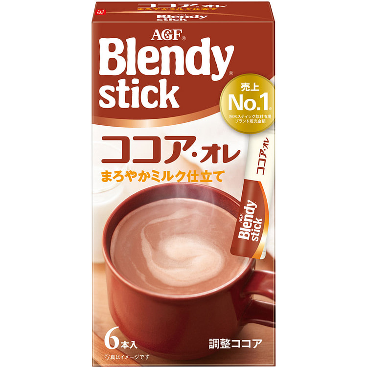 AGF Blendy 丝滑牛奶可可 6支