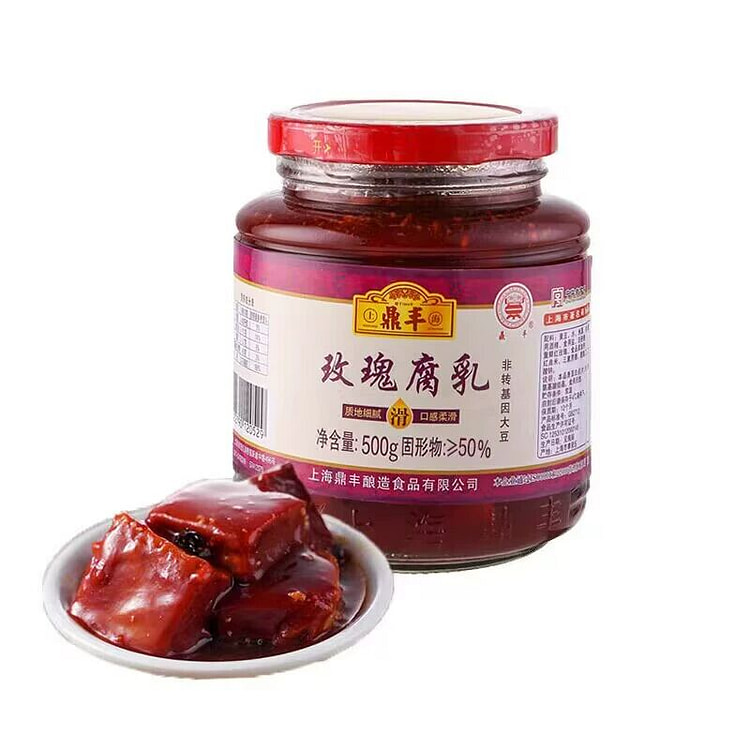 鼎丰玫瑰腐乳500g霉豆乳