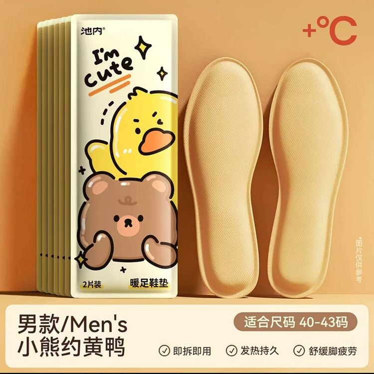 【池内】发热鞋垫 男款 40-43码通用 10片