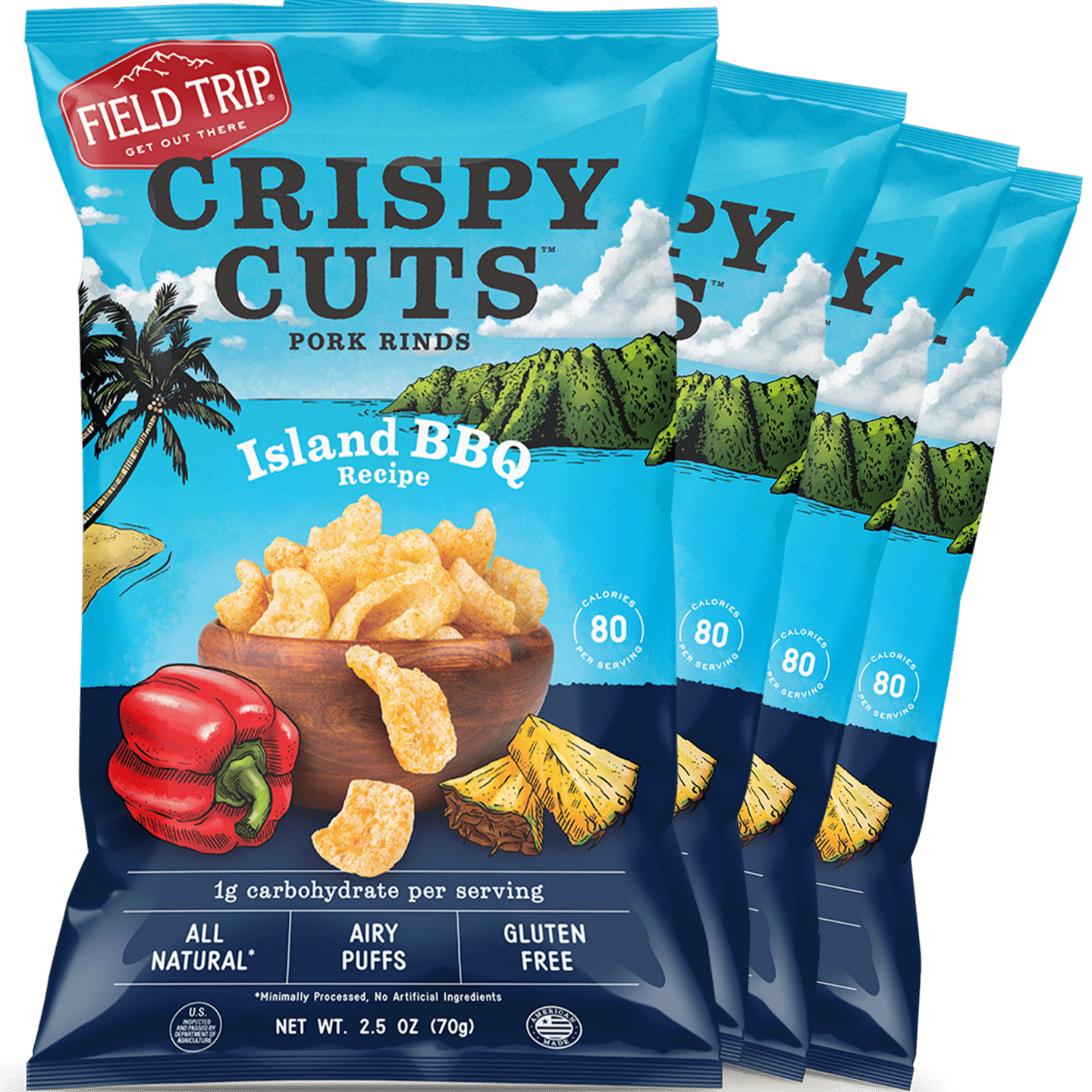Island BBQ 2.5oz (4 pack) 1 each