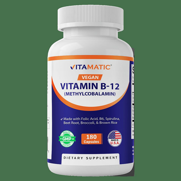Vitamatic Vegan B12 180 Capsules 1 each