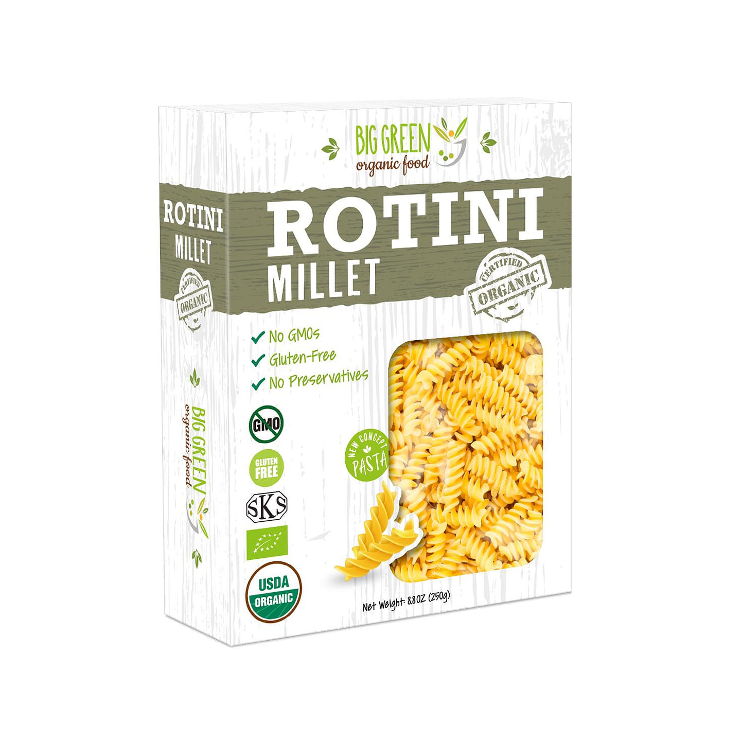 New Concept Organic Millet Rotini 8.8 oz