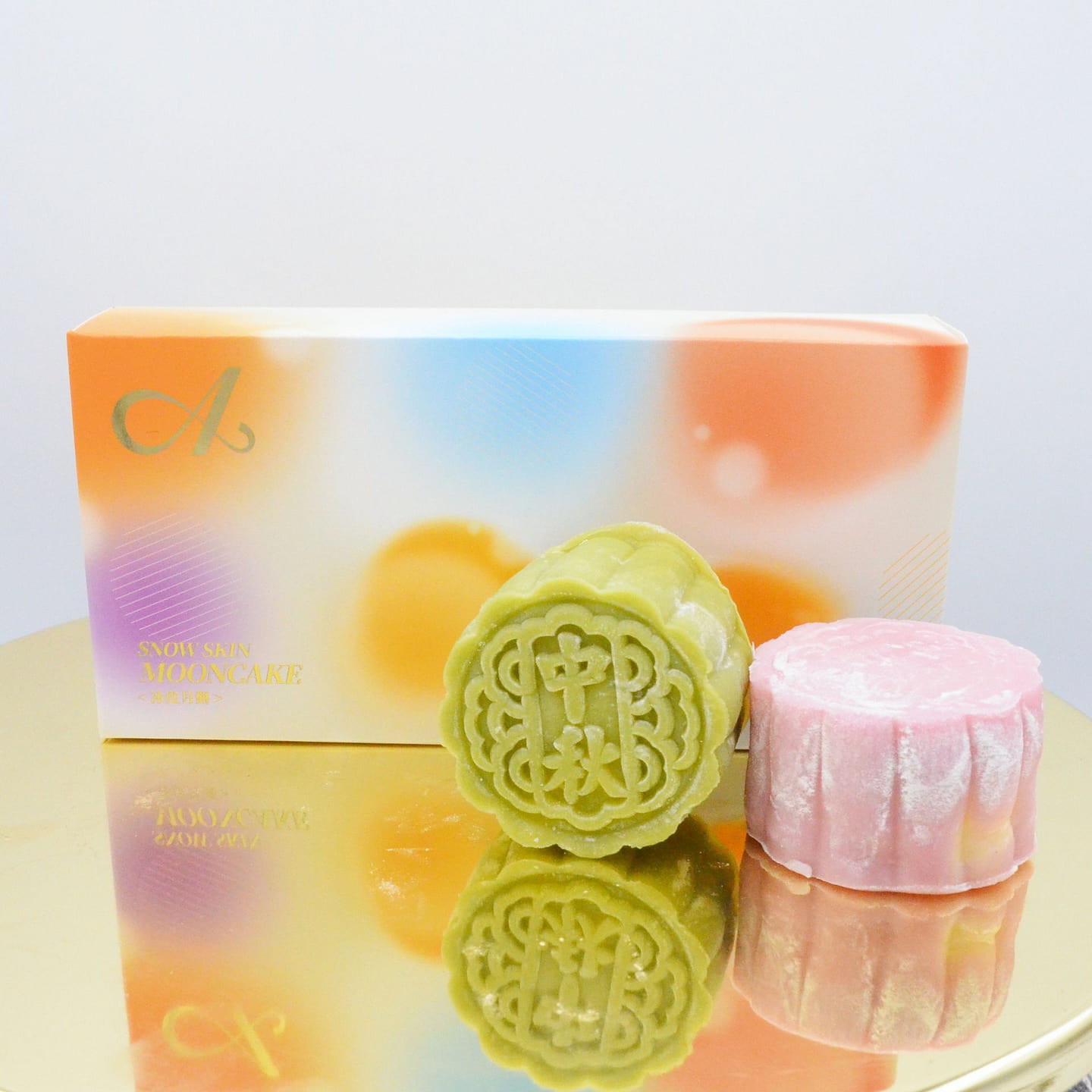Matcha & Purple Yam Snow Skin Mooncakes 2 count