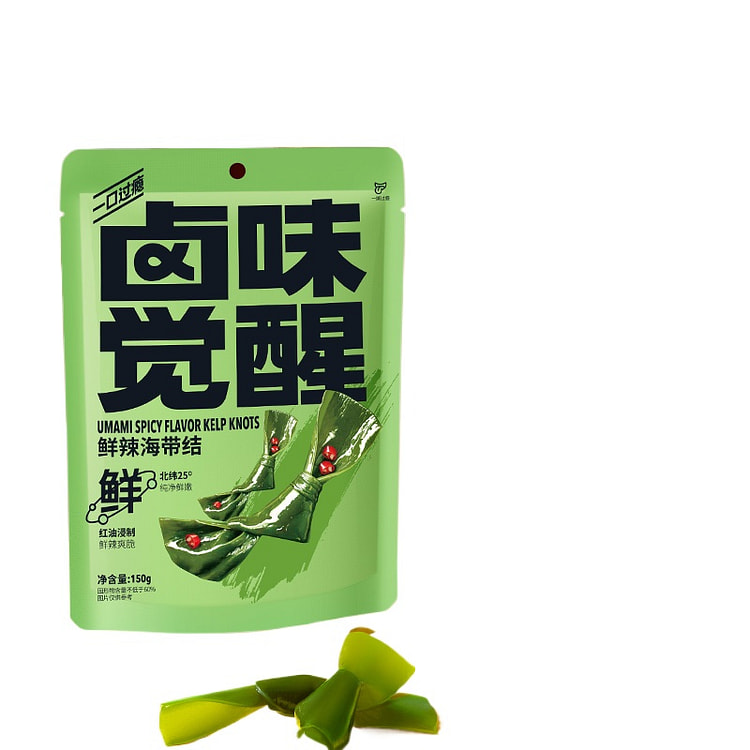 Braised Awakening Spicy Kelp Knot Office Casual Snack Instant 150g * 1 Bag