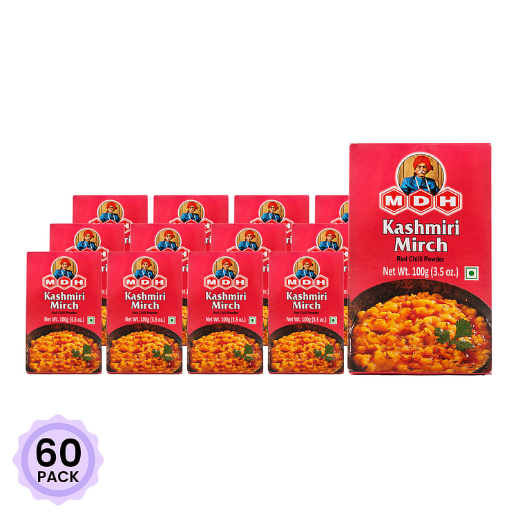 Bột Ớt Đỏ MDH Kashmiri Mirch 100 g 3.5 oz*60 pack