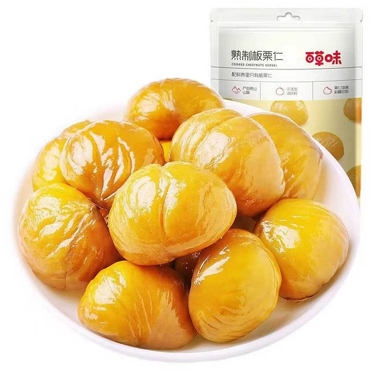 百草味熟栗子 80克*1包 12.99 包