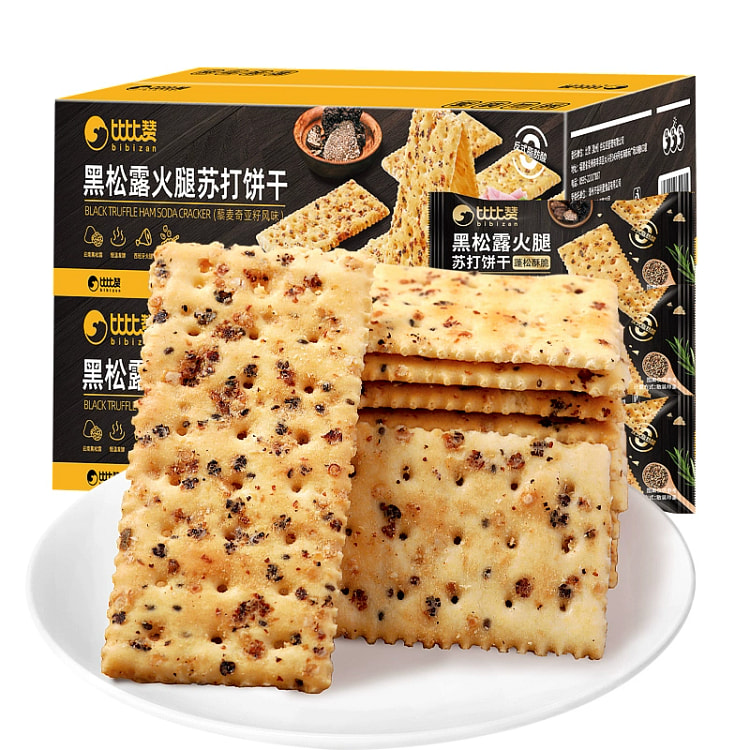 比比赞黑松露火腿苏打饼干280g*1袋 280 克
