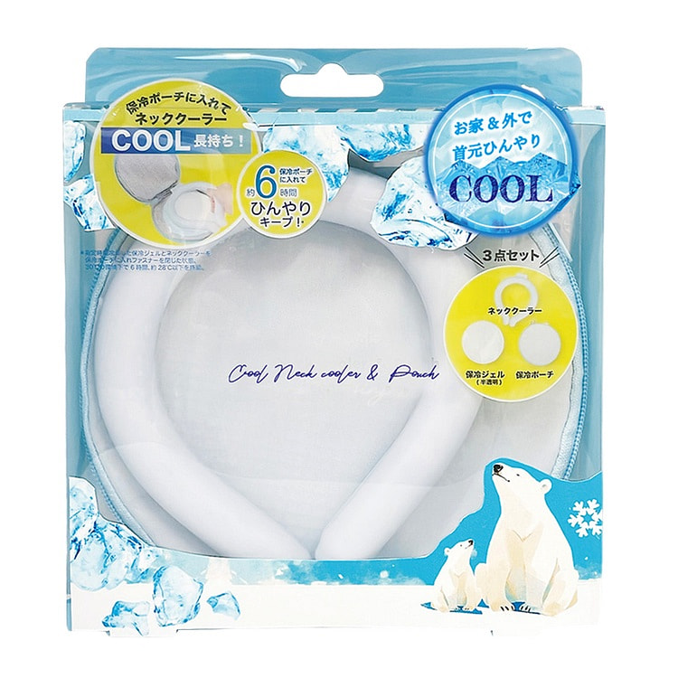 HONYARADOH Neck Cooling Pad Music Blue Set