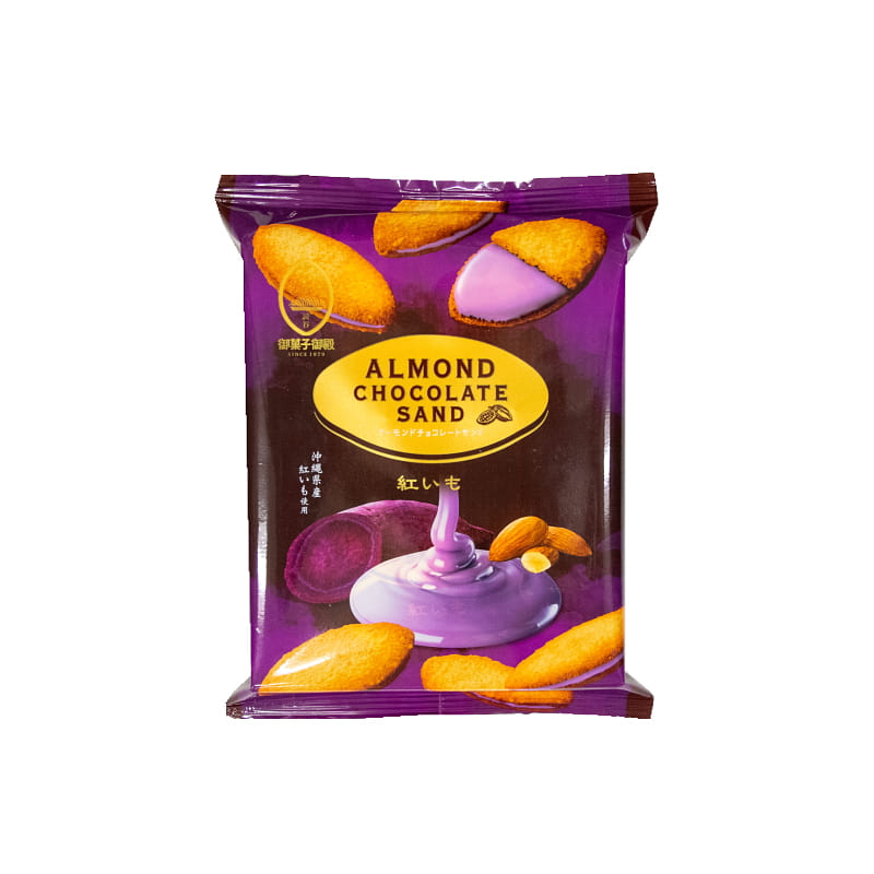 Okashigoten Almond Chocolate Sandwich Cookies 5 pc 1 each