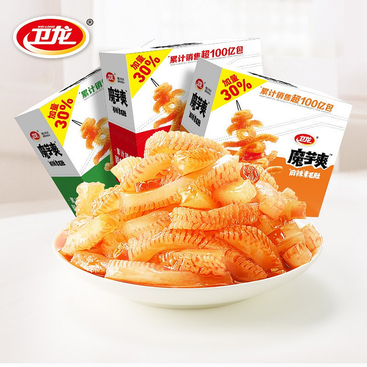 盐津铺子魔芋爽，即食素毛肚，麻辣零食 1 盒