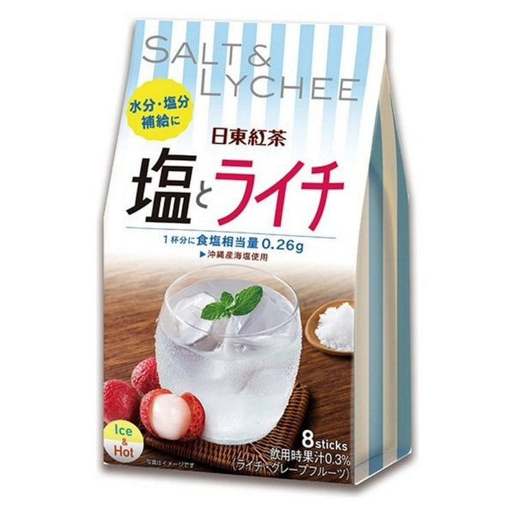 日东红茶 水分盐分补给 夏日海盐荔枝茶 8条装