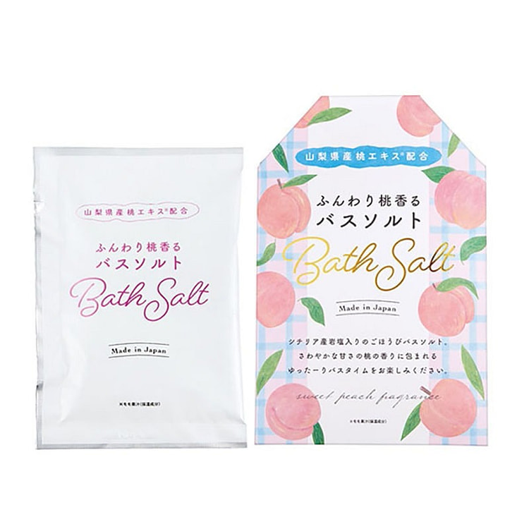 ふんわり桃香る 水蜜桃浴盐 35g