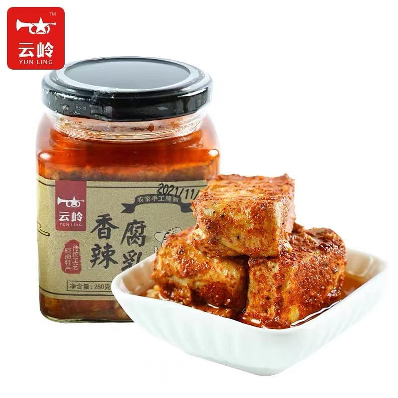 Spicy Flavored Tofu Bean Curd, Handmade, A great meal! 280 g