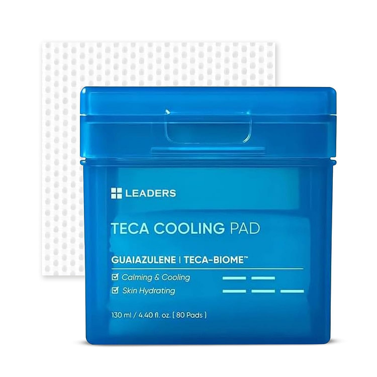 Teca 冷却垫愈创木蓝油皮肤生物群系爽肤水垫