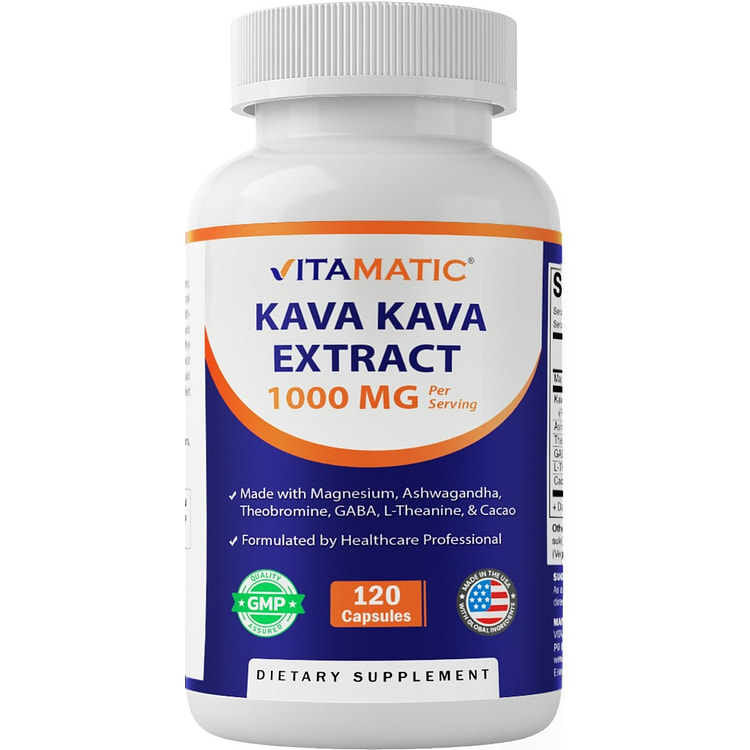 Kava Kava Extract 1000mg 120 Veg Capsules 1 each