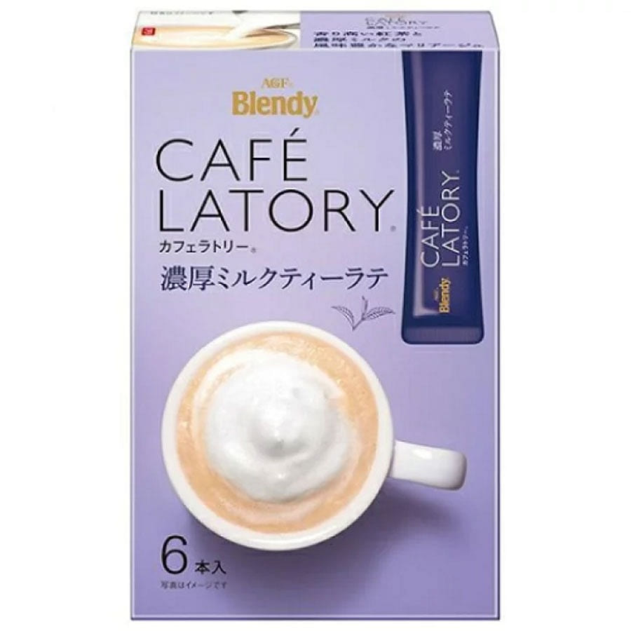 AGF Blendy Cafe Latory Rich Royal Milk Tea Cafe Latte 6pcs/ 1 each