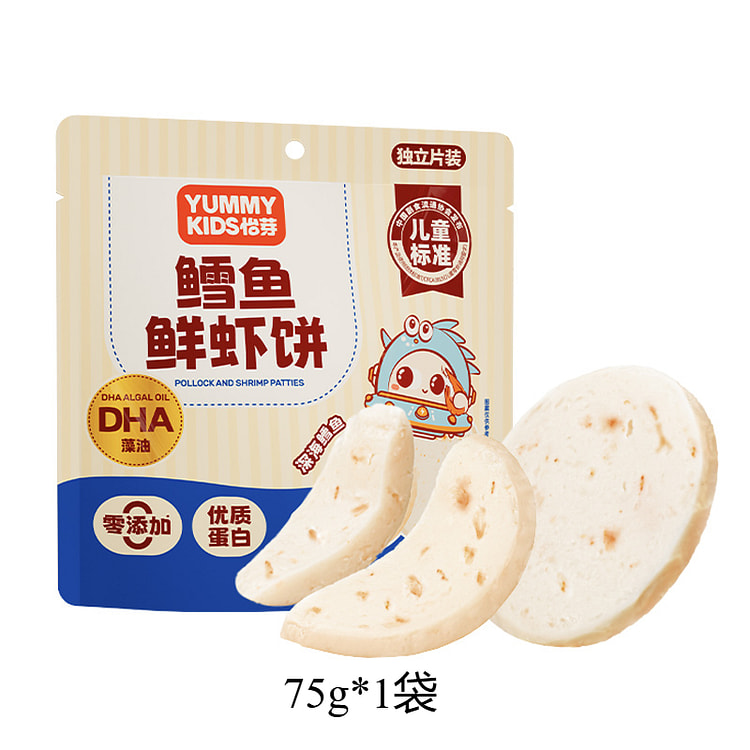 Cod and shrimp cakes,75g*1 bag