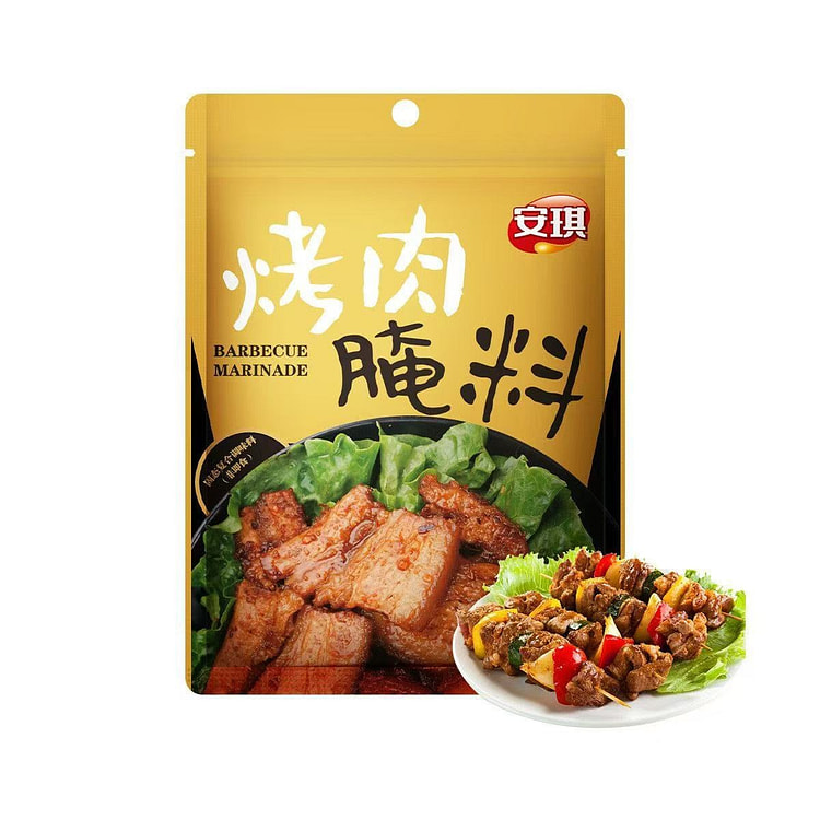 安琪烤肉腌料家用烧烤牛肉羊肉串调味料商用烤五花肉鸡 140 克