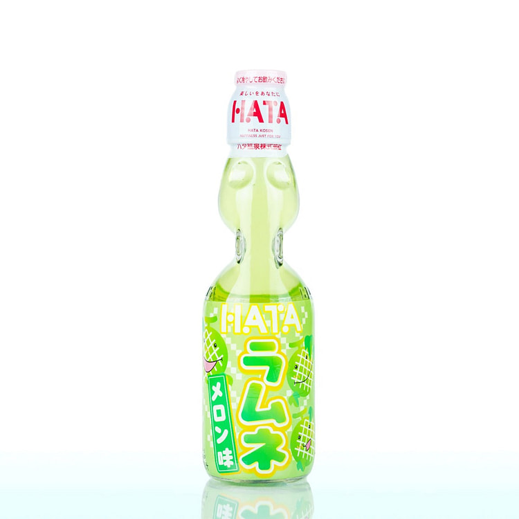 Hata-Kosen Glass Bottle Melon Ramune Soda