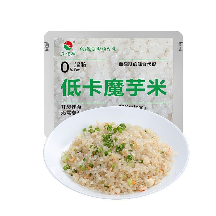 Konjac rice convenient meal replacement instant light truck food 100g * 2 b
