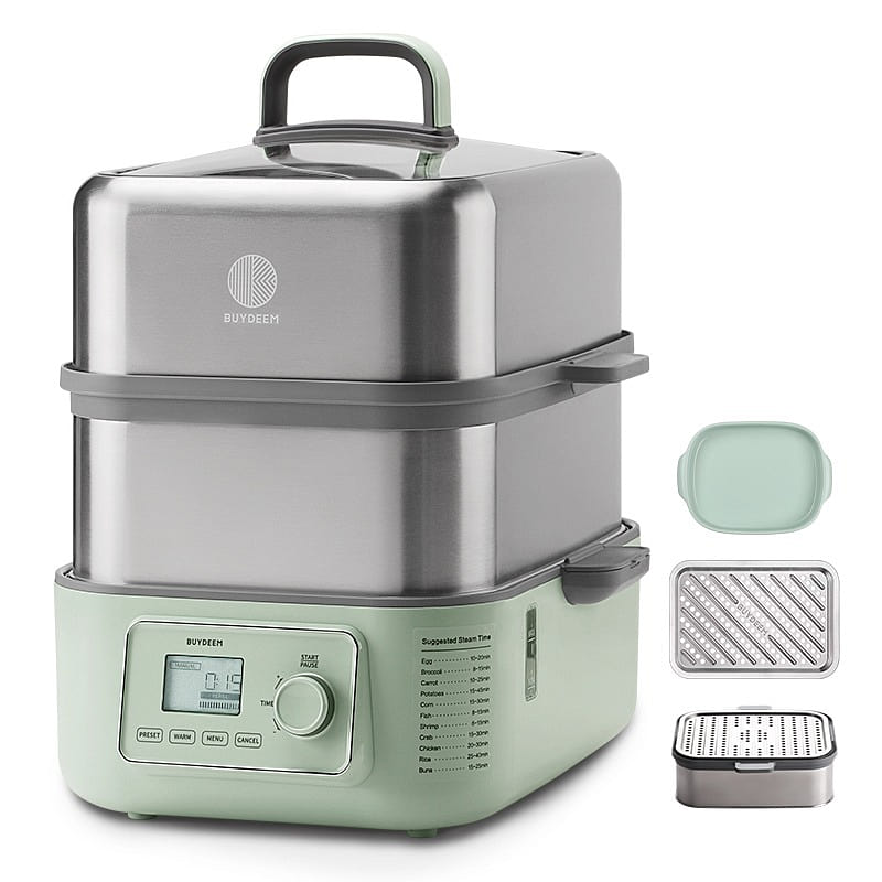 Buydeem Double-Layer Steaming And Stewing Pot 1 カウント
