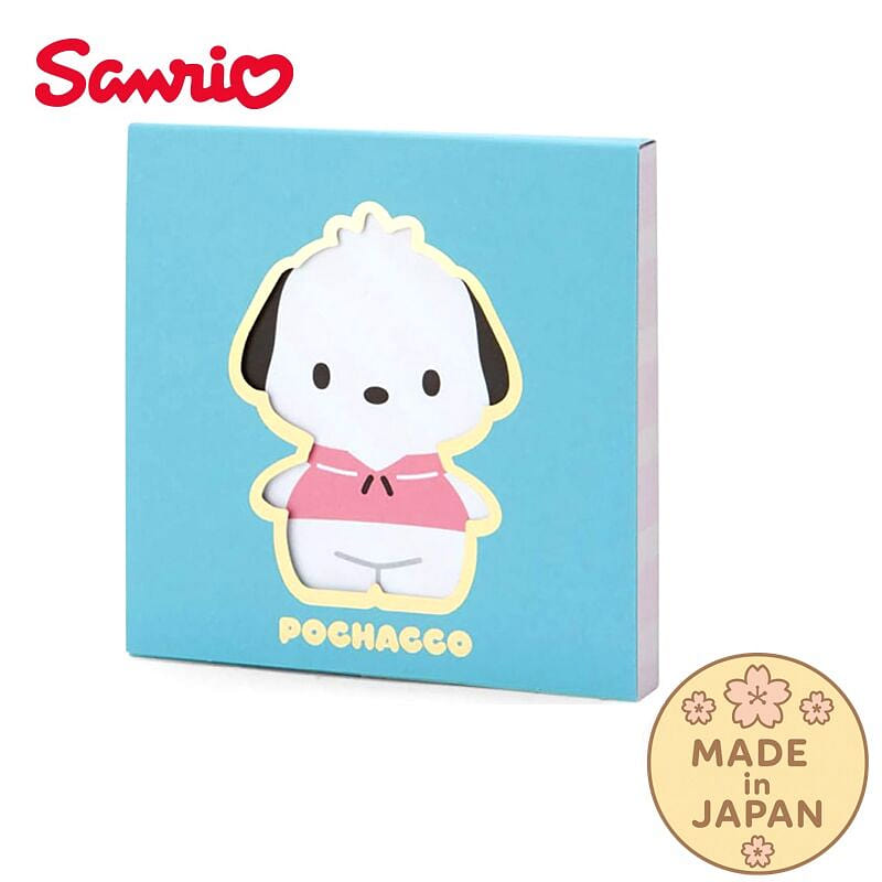 Sanrio Pochacco Square Memo Pad – Face Design 1 each
