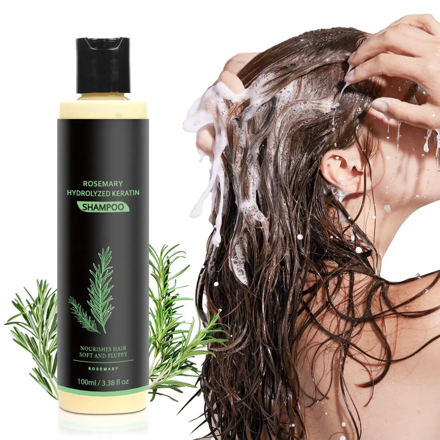 Rosemary Hair Growth Shampoo Unisex Hydrolyzed 1 bottle
