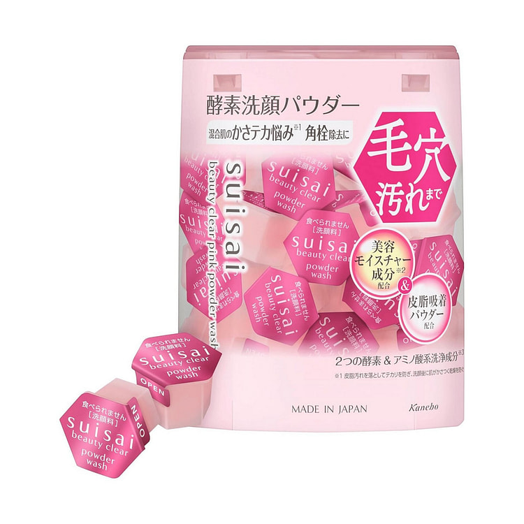 Suisai Beauty Clear Powder Wash Pink 32pcs 1 each