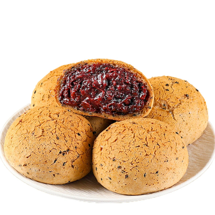 Burst purple rice mochi sandwich bread