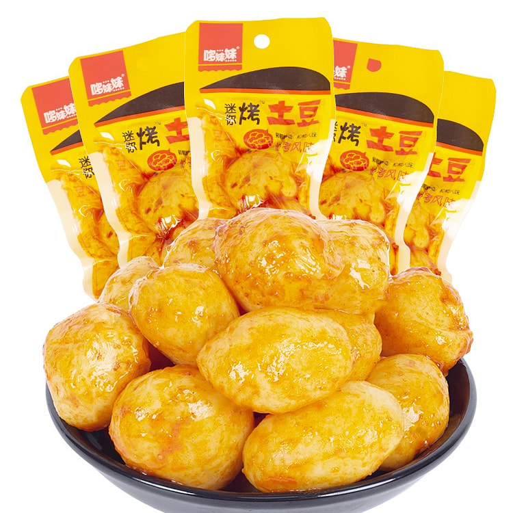 6袋 哆妹妹烧烤小土豆香辣解馋小零食独立包装开袋即