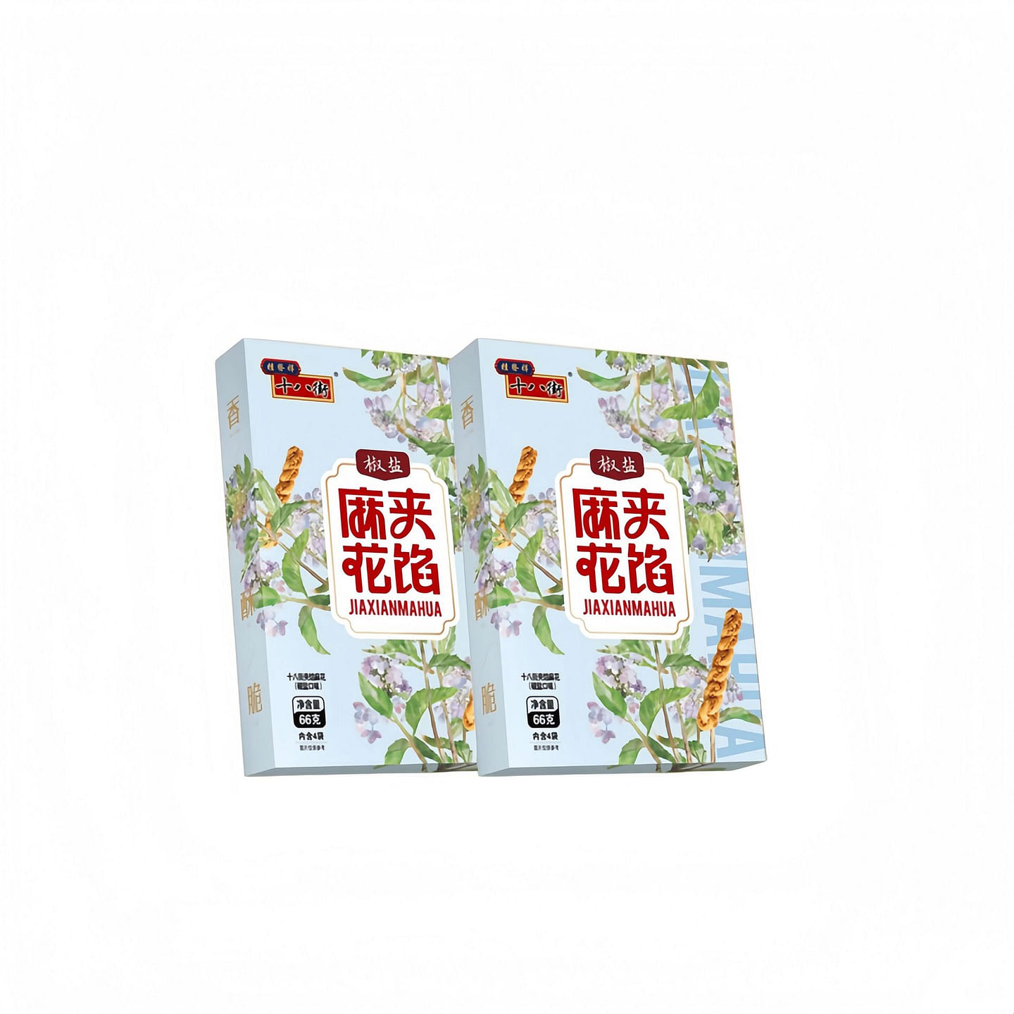 Stuffed Twisted Dough Snack 66g*2 boxes, Salt and 132 g
