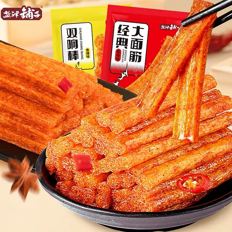 盐津铺子 大面筋 双响棒辣条