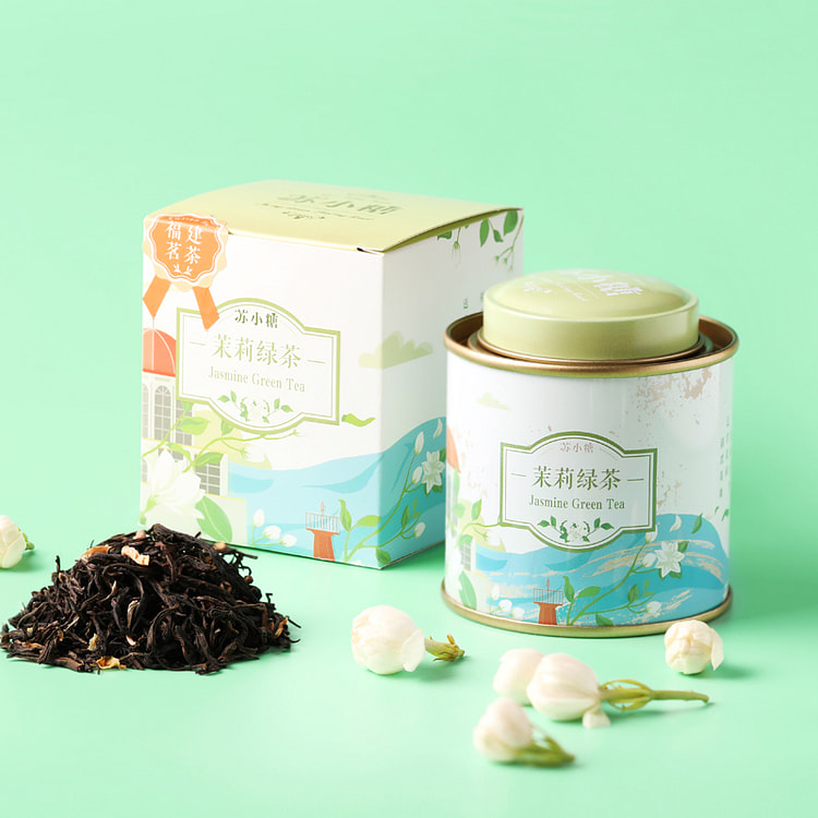 苏小糖福建茉莉茶花茶叶罐装礼盒30g*1罐
