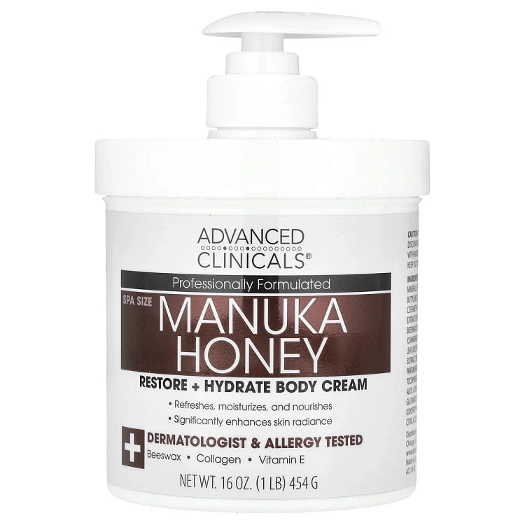 Manuka Honey, Restore + Hydrate Body Cream, 16 oz 1 개