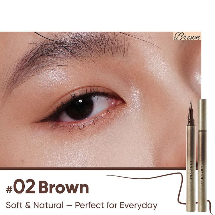Judydoll Skinny Liquid Eyeliner 02 Brown 1 each