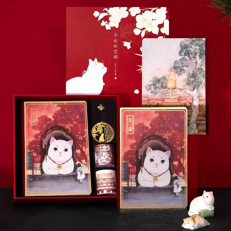 Gu Gong Wen Chuang Cat notebook set gift box 660g*1 box 660 g