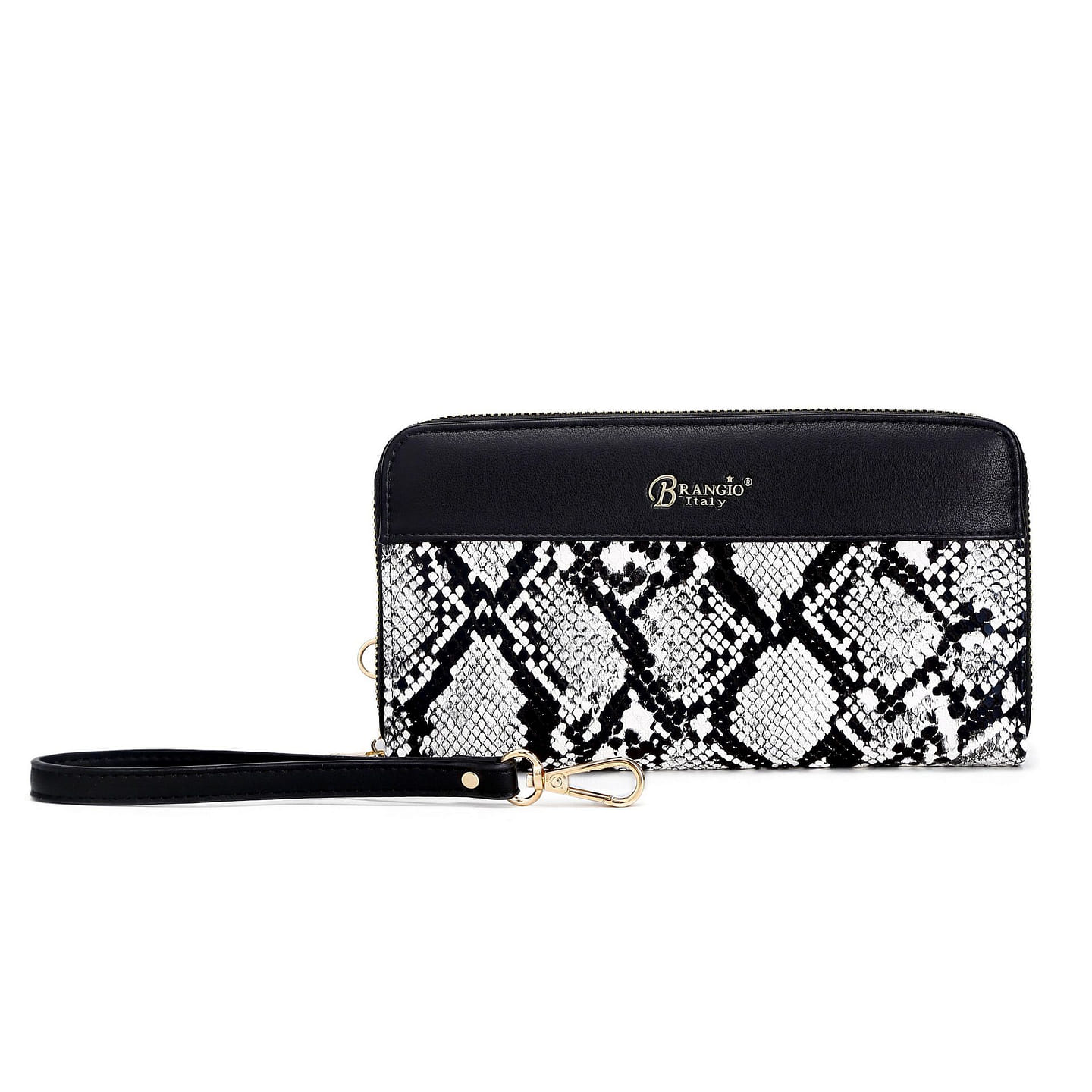 Serpa Vegan Leather Handmade Wristlet Wallet [RAW8268-BK] 1 each