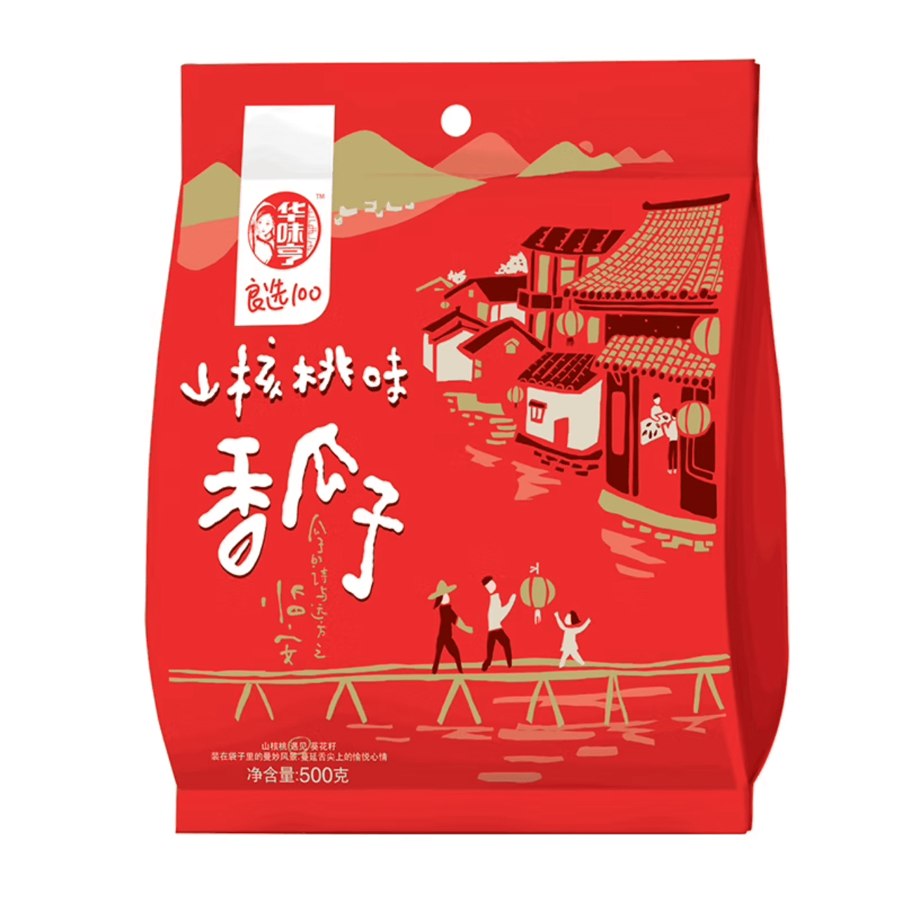Hua Wei Heng Pecan Nuts Flavor Sunflower Seeds 500 g