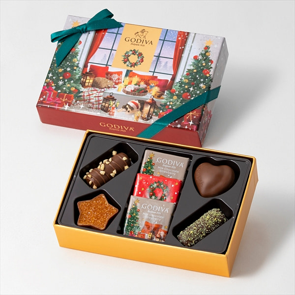 Godiva 圣诞巧克力礼盒 7枚 1 份
