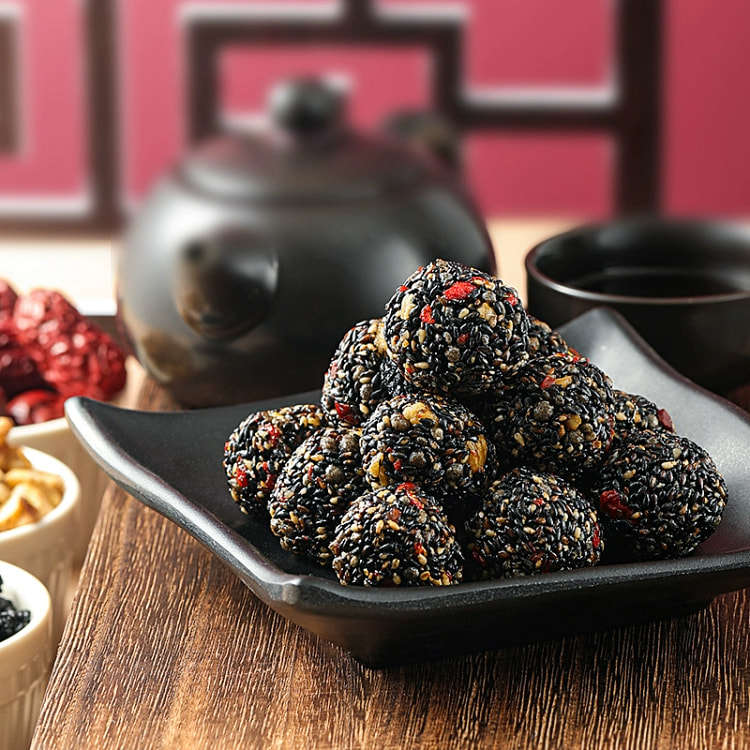 黑芝麻丸球桑葚核桃枸杞红枣五珍坚果20*100g