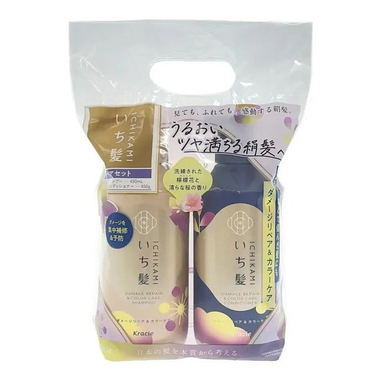 ICHIKAMI Damage Repair Shampoo Conditioner Set 1 count