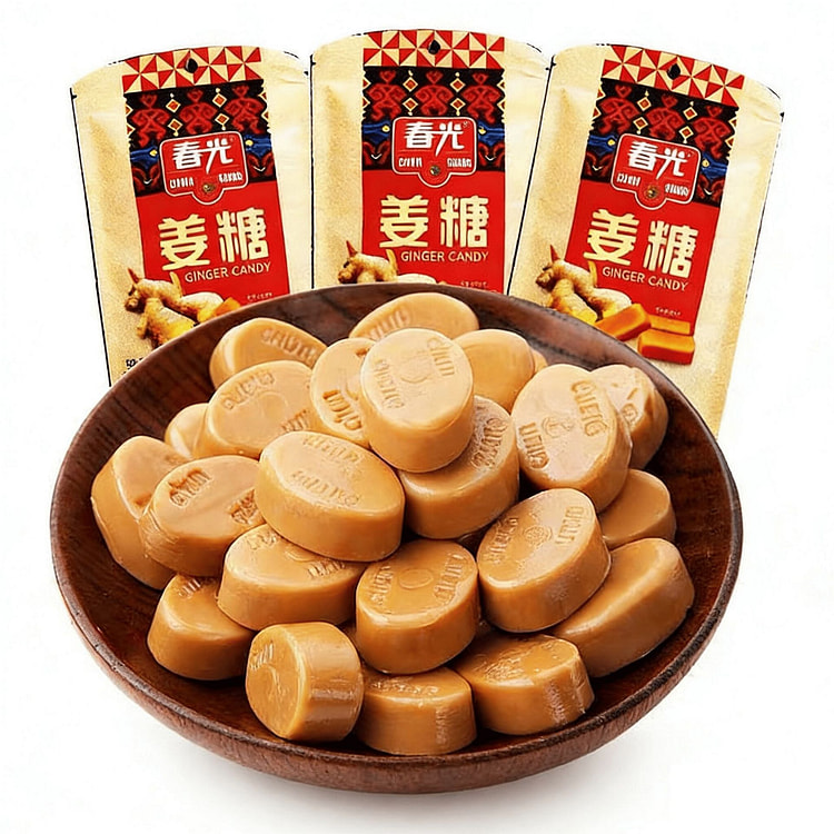 春光姜汁硬糖椰子味糖果年货零食喜糖海南休闲特产 98 克