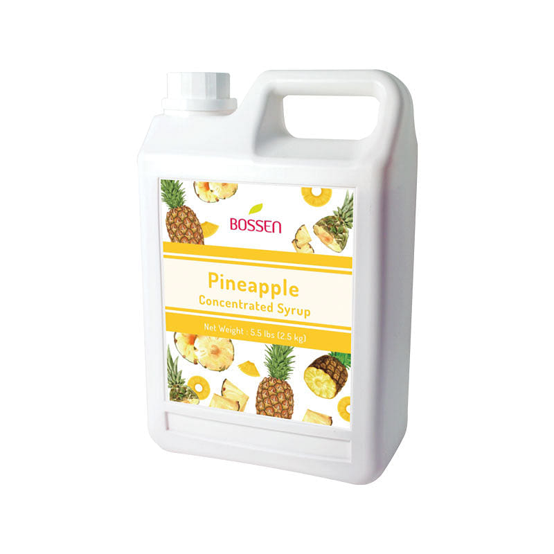 Bossen Pineapple Syrup 5.5 lb Bottle 5.5 파운드
