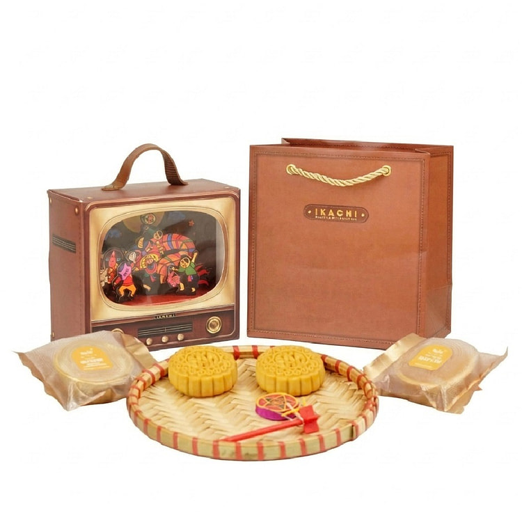 Ikachi Tiny TV Lion Dance Premium Mooncake 214 g