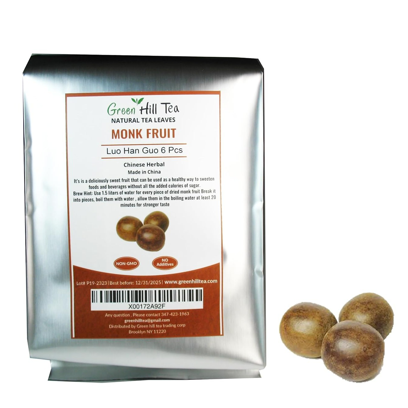 Premium Dried Luo Han Guo 6 Pieces Traditional 1 phần