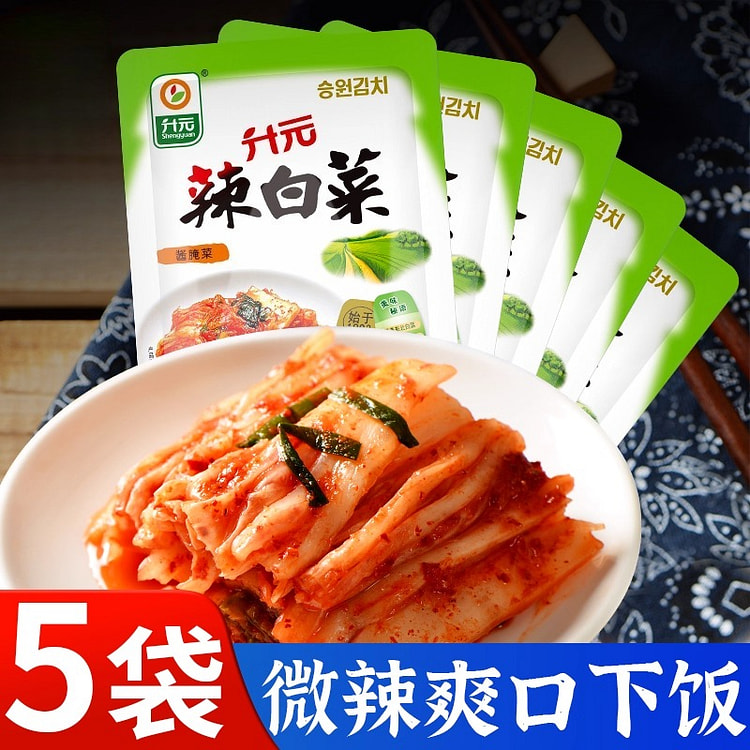 升元辣白菜泡菜80g*5袋 400 克