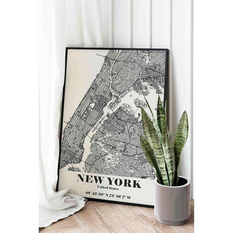 New York City NY 16" x 20" / Black