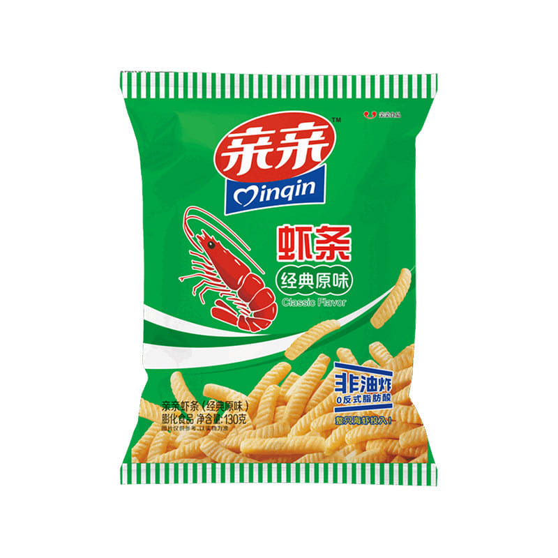 Qinqin shrimp sticks Non fried snacks Original fla 130 g