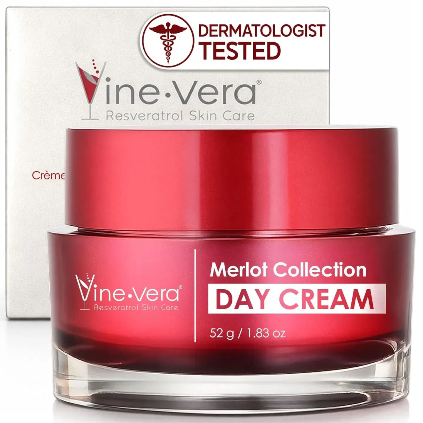 Vine Vera Merlot Day Cream – Resveratrol Skin Care 1 fl.oz